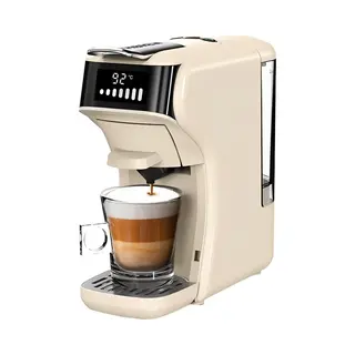 Eco Ride HiBREW H1B 6-in-1 Pods Koffiemachine, 600ml Waterreservoir, 20 Bar Drukextractie, Koude/Warme Modus, Led-indicator Beige