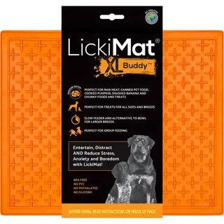 LickiMat X Large Breed Buddy Dog Lick Mat, Dog Calmer, Slow Feeder, Anxiety Reliever Alternative Zu Puzzle Toys, Slow Feeding Bowls Use Peanut Butter,