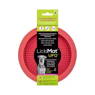 New LickiMat Ufo - Bathing, Shower & Grooming Distractor. Natural Rubber Large Soother Licking Nubs Soft And Runny Treats. Unique Food And Dribble