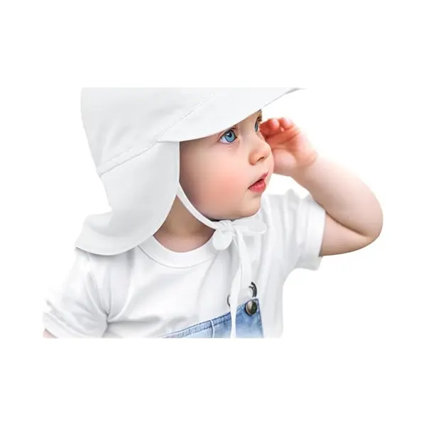 Zonnehoed - Kinderzonnehoed - Kinderzonnehoed Voor Buiten - Verstelbare Baby Zonnehoed - Voor Jongens En Meisjes - Peuter Zomer Strand Zwemhoed - thumbnail