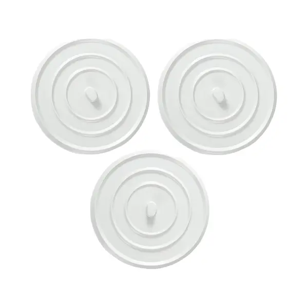 3 Stuks Siliconen Badkuip Afvoerstop - Afvoerplug - Universele Badstop - Gootsteenplug - Badplug - Afvoerstop Voor Bad En Wastafel - Gootsteenstop - thumbnail