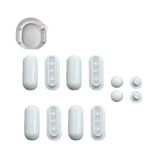 12 Stuks - Toiletbril Bumper Pads Kit - Bidet Deksel Bevestiging - Push-in Vervangende Buffer Spacer - Anti-geluid Kussen Pad Hoes - Voor Badkamer