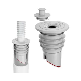 Afvoerplug Wasmachine - Afvoerplug Afdekking Vloer - Siliconen Afdichting Gootsteenafvoer - Afvoerplug Wastafel - 1, 38" - 1, 57" [(35-40mm)]