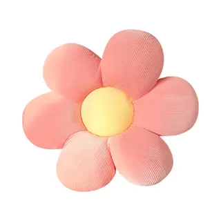 Bloem Kussen Roze - Sierkussen - Aesthetic Room Decor - Bloemvormig Zitkussen - Elastisch Fluweel - 40x40 Cm - 1 Stuk