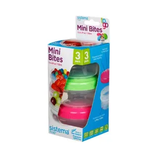 Sistema To Go Round Box 0.13 L Assorted colours 3 pc(s)