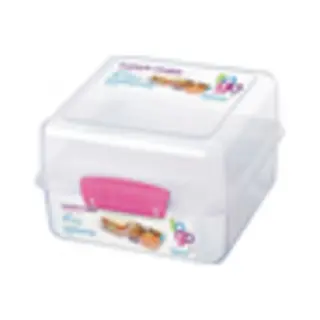 Sistema 21731 Brotdose 1,4 l Kunststoff Pink, Transparent