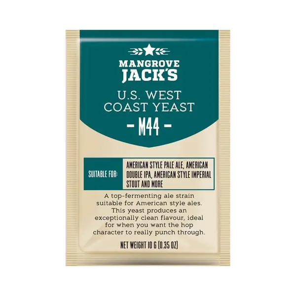 Mangrove Jack's Mangrove Jack’s Yeast M44 Us West Coast Craft Series Yeast 10g Treats 23L thumbnail