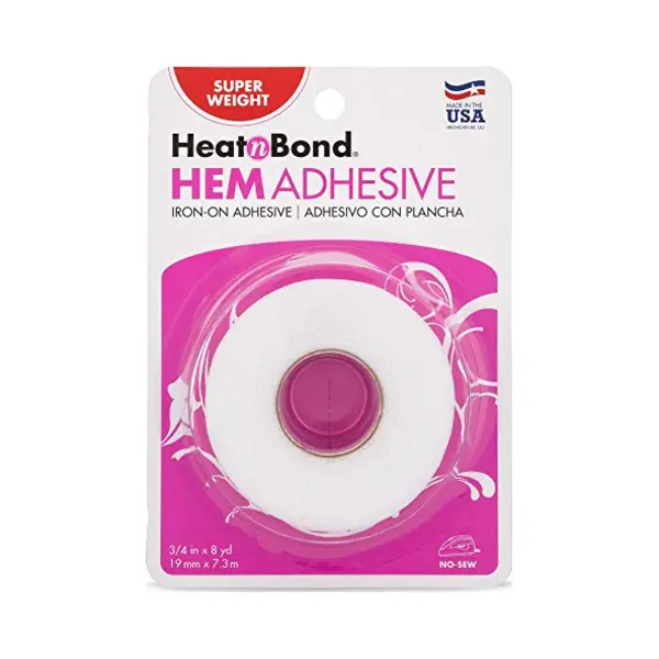 HeatnBond 19 Mm Breiter Und 7, 25 M Langer, Weißer Saum Zum Aufbügeln Von Therm-o-Web thumbnail
