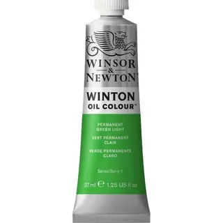 Winsor & Newton Winton Oil Colour Tube, 37 Ml - Permanent Green Light, 1414483