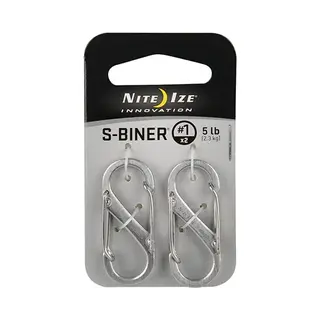 2 Stück Nite Ize Karabinerhaken S-Biner Nr.1 Edelstahl = 3, 60€/Stück