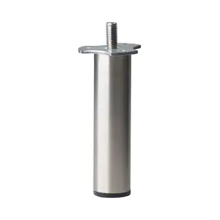 Furniture Legs Europe Stalen Meubelpoot Rvs Look Rond ø 3 Cm En Hoogte 19 Cm (M8) - Set Van 4 Stuks