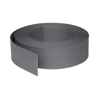 Recy-flex Tuin Borderrand Kunststof Grijs 12 Cm Hoog - 0, 7 Cm Dikte - Rol 10 Meter