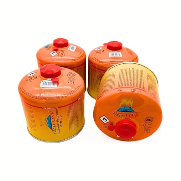 Smh Line® 4x 500g Butan Schraubkartusche Universalgewinde 7/16 Gaskartuschen Ventilkartusche En 417 Gewinde Ventil Bunsenbrenner Propan Mix thumbnail