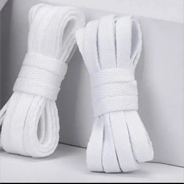 Sneaker Veters 130CM Geschikt Voor Sneakers - Off White - Gebroken Wit - 130cm - Veter - Laces - Platte Veter - Plat - 130 Cm - Sneaker - Schoen thumbnail
