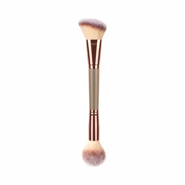 2-Zijdige Kwast | Contour / Bronzer & Blush | Bruin Rose Gold thumbnail