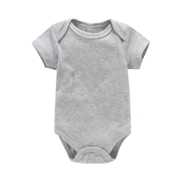 Baby Jumpsuit Korte Mouw Tas Scheet Jurkje Grijs(6M) thumbnail