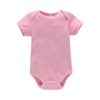 Baby Jumpsuit Korte Mouw Tas Scheet Jurkje Roze Rood(3M)