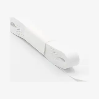 Accessoires Leduc 10 Meter Katoen Visgraatband/Keperband, Breedte 17MM, Hoge Kwaliteit, Made In Italy, Kleur Wit