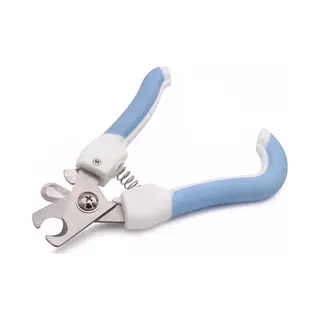 Professioneel Dieren Nagelschaartje - Hond/Kat/Konijn/Vogel/ Cavia/Knaagdier - Incl. Veiligheidsstop & Nagelvijl - Wit/Blauw