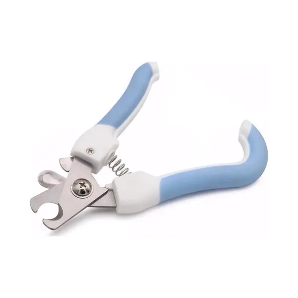 Professioneel Dieren Nagelschaartje - Hond/Kat/Konijn/Vogel/ Cavia/Knaagdier - Incl. Veiligheidsstop & Nagelvijl - Wit/Blauw thumbnail