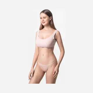 Ollies Fashion Tanga Dames G-string Micro Modal Buff Beige