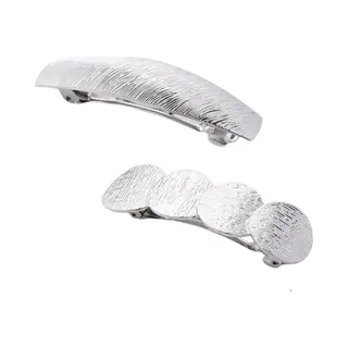 Emilie Collection - Haarspeld - Zilverkleurig - 2 Stuks -
