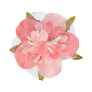 Haarsoires Haarspeld Duckklem 6cm – Bloemvorm Van Stof – Zalmroze - Sterke Haarclip Voor Styling & Dagelijks Gebruik - Hair Clip - Decoratieve