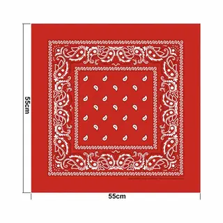 Boerenzakdoek Rood 10 Stuks - Bandana Rood - Zakdoek Rood