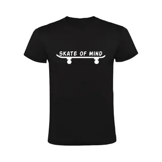 Sol's Skate Of Mind Heren T-shirt | Skateboard | Sport | Halfpipe | Zwart