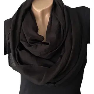 Dunne Colsjaal - Ronde Sjaal - Zwart - 86 X 48 Cm (027898275#)