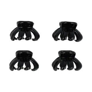 Haarsoires Haarspeld Haarklemmen 2, 5cm – Spinmodel – Zwart – Set Van 4 - Haarclip Klem - Hair Claw - Voor Opsteken Haar - Hair Clip -