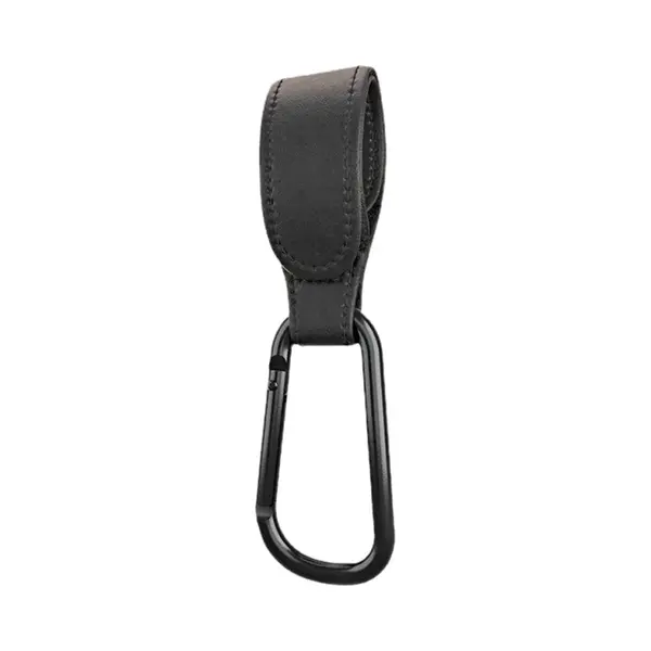 Kinderwagen Tassenhaak 1 Stuk - Tas Hanger - Buggy Haak - Extra Stevig - Wandelwagen Koppeling Haak - Verstevigde Klittenband Zwart thumbnail