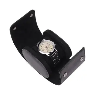 Luxe Horloge Rol 1 Stuk | Horlogedoos | Horloge Etui Leer | Watch Roll | Horloge Houder Sieradendoos | Horloge Opbergdoos Heren | Zwart
