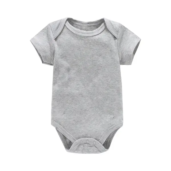 Baby Jumpsuit Korte Mouw Tas Scheet Jurkje Grijs(9M) thumbnail