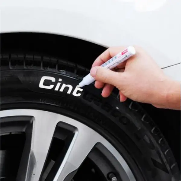 Witte Bandenstift - Voor Letters En Cijfers Op Auto Banden - Tyre Marker thumbnail