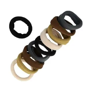 Haarsoires Haarelastieken Basic - Endless - Multicolor Mix - Beige Bruin Grijs Zwart - Set Van 10 - Eenvoudige Haar Elastieken Voor Dagelijks Gebruik