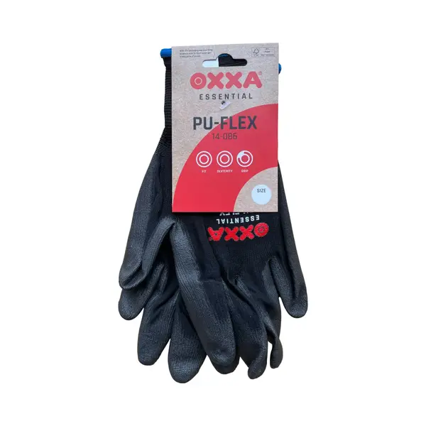 M-Safe Handschoen Oxxa Pu-Flex 14-086 Zwart Maat 10/Xl - Set à 12 Paar thumbnail