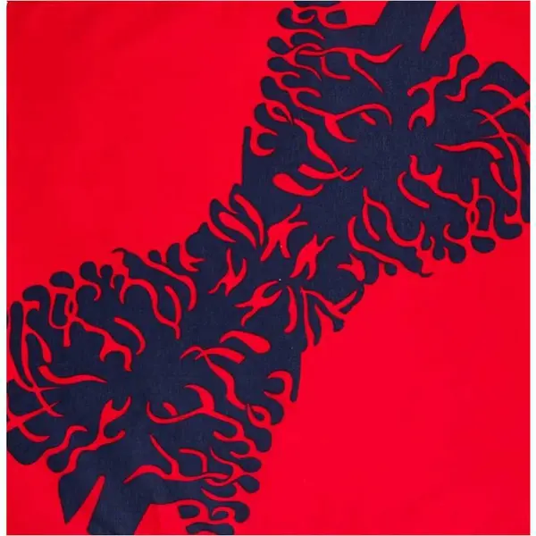 Haarsoires Haarband Bandana Zakdoek 55cm – Fantasie Print – Rood Blauw - Multifunctioneel Accessoire Voor Haar, Festivals En Mode - One Size & thumbnail