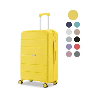 Skycases Urban Adventurer - Handbagage Koffer - Cijferslot - 44L - Spinner Wielen - Reiskoffer Met Kofferslot - Lichtgewicht Trolley - Geel