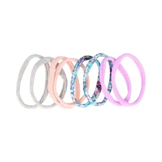 Haarsoires Haarelastieken Basic - Endless - Effen Print - Paars Blauw Roze Grijs - Set Van 8 - Eenvoudige Haar Elastieken Voor Dagelijks Gebruik