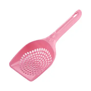 Kattenbak Schepje - Poep Schep - 25cm - Kleine Gaten - Roze