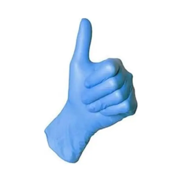 Show-Me Gen-X Nitrile Examination Gloves Powder Free, Finger Textured, 100 Per Box (Medium, Blue), Thick Disposable Gloves For Medical, Laboratory And Food thumbnail