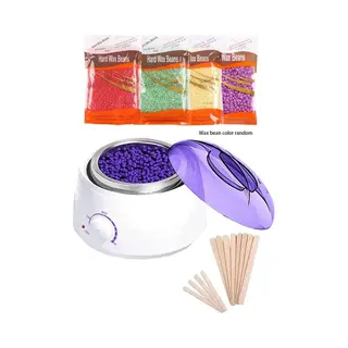 Ontharingsapparaat Wax Apparaat Set Inclusief 4 Zakjes Waxbonen En 12 Stokjes Wit Met Paars Model 02
