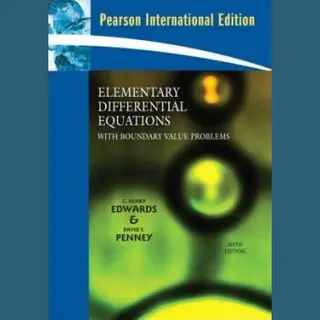 Edwards C. Elementary Differential Equations With Boundary Value Problems, International Edition