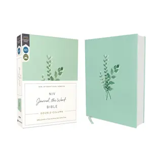 Niv, Journal The Word Bible, DoubleColumn, Cloth Over Board, Teal, Red Letter Edition, Comfort Print Reflect, Take Notes, Or Create Art Next To Your