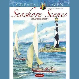 Creative Haven Seashore Scenes Coloring Book