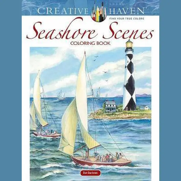Creative Haven Seashore Scenes Coloring Book thumbnail