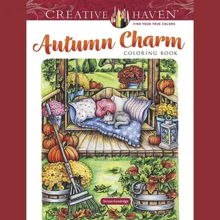 Creative Haven- Creative Haven Autumn Charm Coloring Book