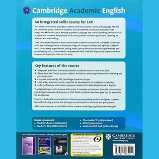 Cambridge University Press Cambridge Academic English C1 Advanced Student's Book , An Integrated Skills Course For Eap
