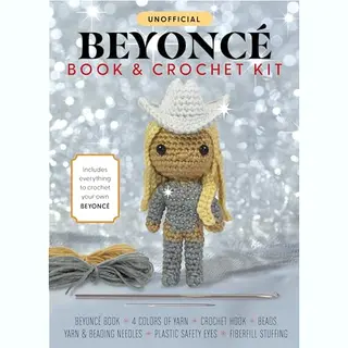 Quarto Publishing Group Usa Inc Unofficial Beyonce Book And Crochet Kit , Includes Everything To Crochet Your Own Beyonce - Beyonce Book, 4 Colors Of Yarn, Crochet Hook, Beads, Yarn